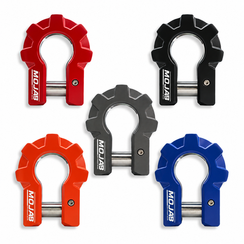3/4'' Extreme duty Aluminum D-Shackle set (9T)-Ceramic coated (LIFETIME WARRANTY*)