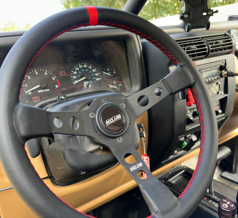 13.5''  MOJAB Deep Dish Steering Wheel Leather or Suede — photo 4