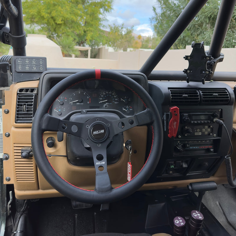 13.5''  MOJAB Deep Dish Steering Wheel Leather or Suede — photo 3