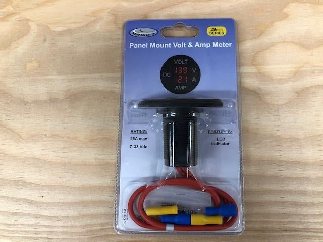 29mm Panel Mount Volt & Ammeter (7-33V/0-25A) — Equipt Expedition Outfitters (photo 5) — photo 5