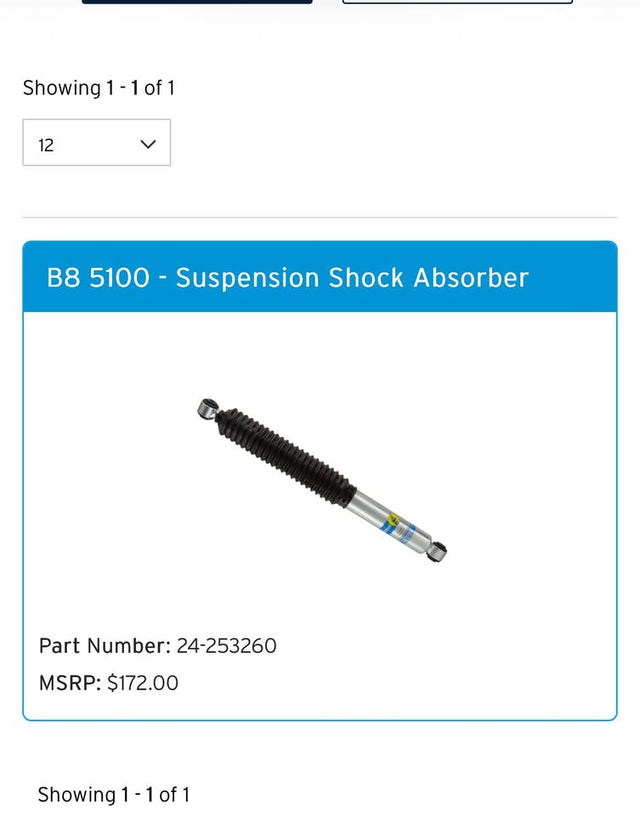 Bilstein b8 5100 shocks (new in box) for Chevrolet Suburban and GMC Yukon XL — photo 3