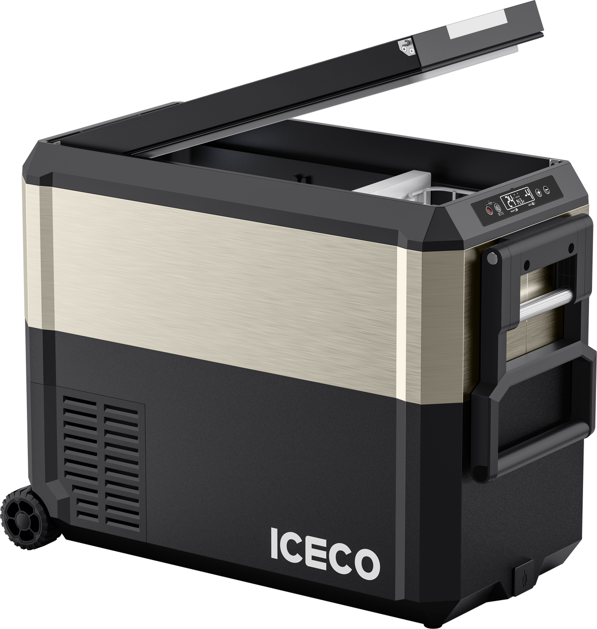 JP50 Pro Dual Zone Wheeled Car Fridge With Cover | ICECO | 50 LT — photo 2