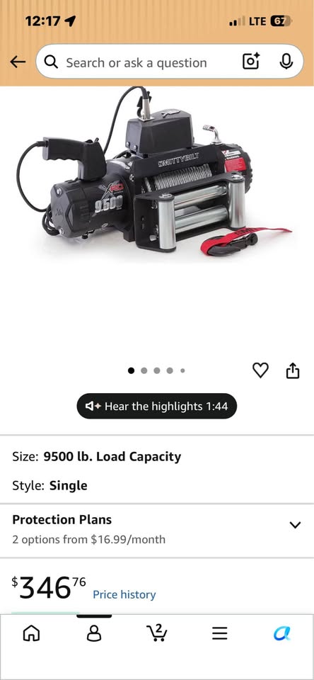 Smittybilt 9500 lb. Winch New in Yelm, WA (photo 3) — photo 3