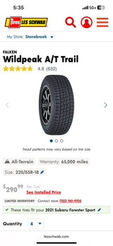 New WildPeak A/T Trail tire on new Platium Flux wheel in Reno, NV (photo 8)