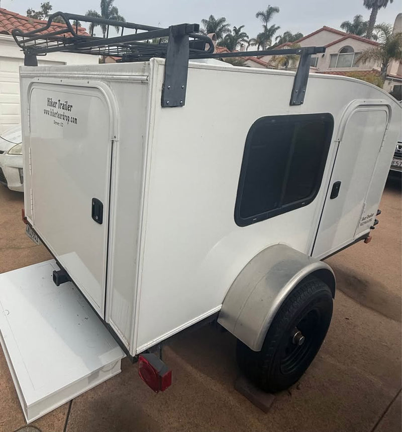 Hiker Trailer cargo trailer with roof rack and front cargo carrier — photo 2