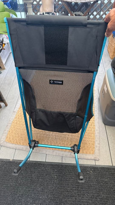 Helinox portable camping chair black and blue in Manhattan Beach, CA (photo 2)