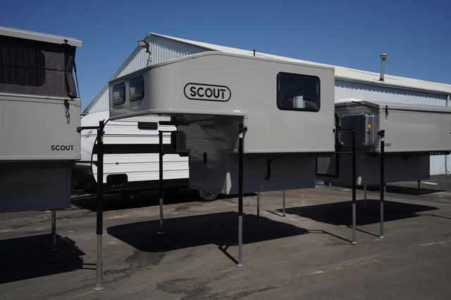 2026 Scout Olympic Slide In Cabover Truck Camper Sage Green 33399 — photo 2