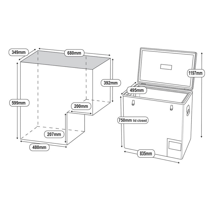 125L Legacy Smart QC Fridge/Freezer — photo 16