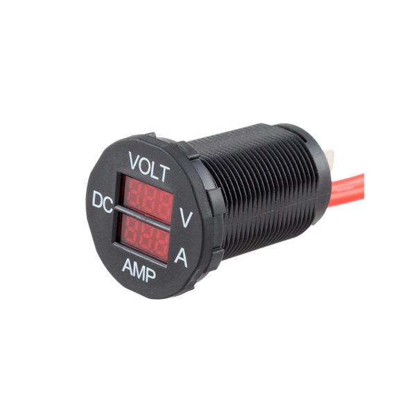 29mm Panel Mount Volt & Ammeter (7-33V/0-25A) — Equipt Expedition Outfitters (photo 4) — photo 4