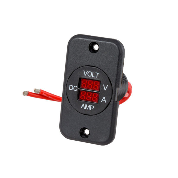 29mm Panel Mount Volt & Ammeter (7-33V/0-25A) — Equipt Expedition Outfitters (photo 3) — photo 3