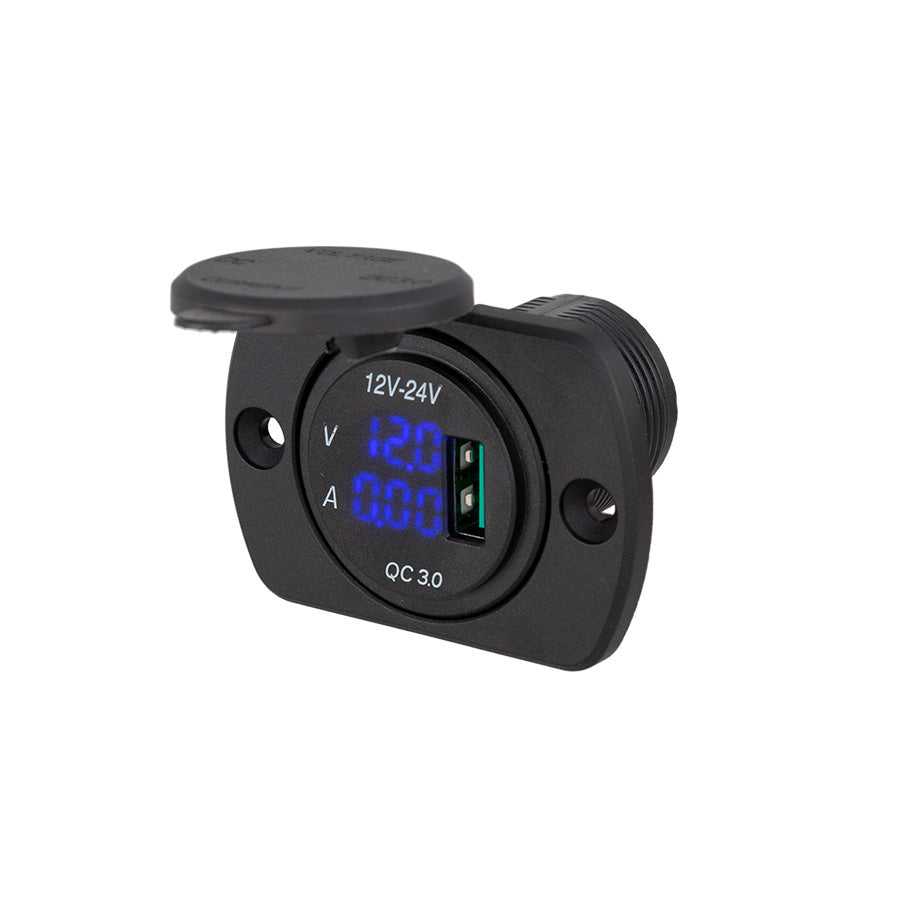 29mm Panel Mount USB + Volt Meter — Equipt Expedition Outfitters — photo 1