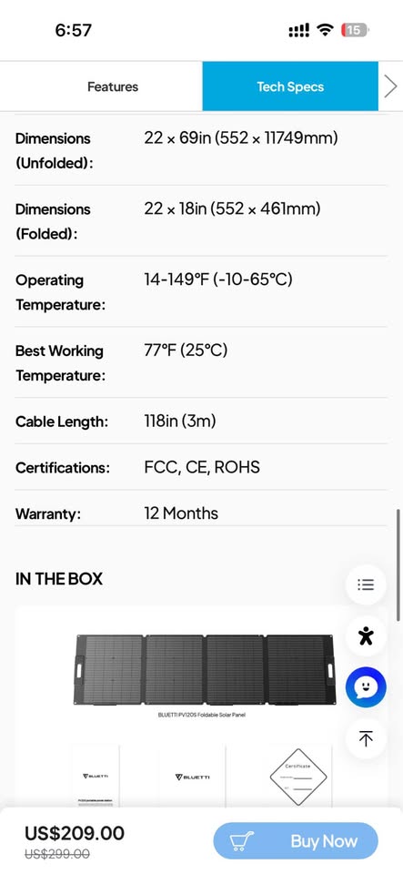 BLUETTI EB3A portable power station WITH BLUETTI 120W Solar Panel in Bend, OR (photo 7) — photo 7