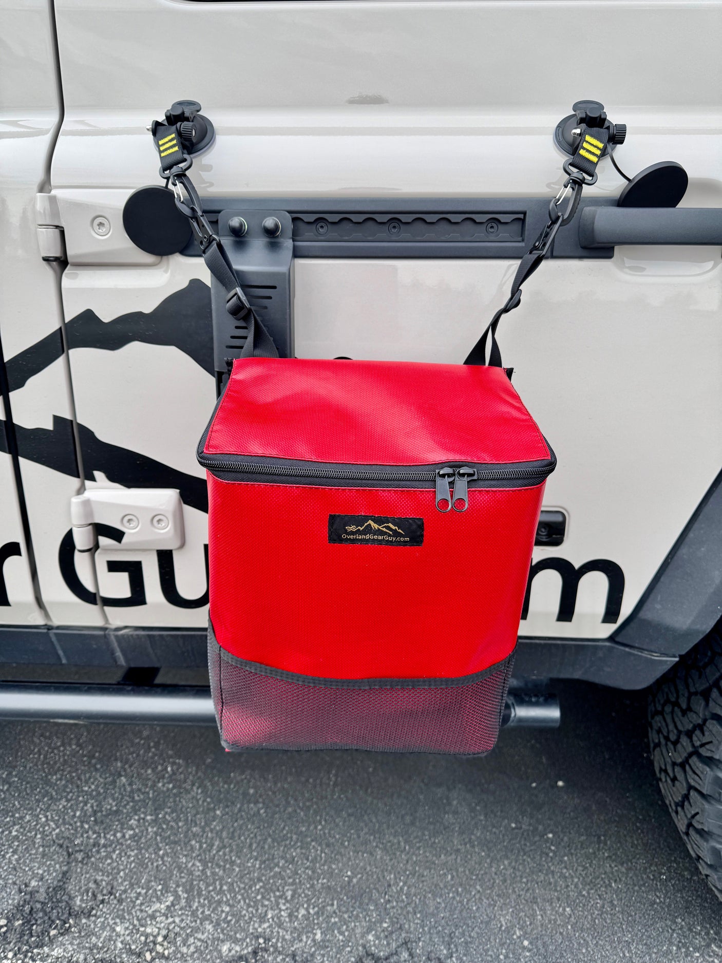 Outside Trash Bag L Track - Suction Cup Mount — Overland Gear Guy (photo 4)