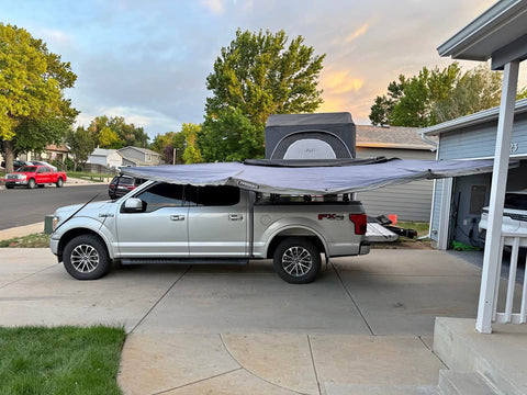 Free Spirit Recreation Rooftop Tent and Awning with RCI Bed rack