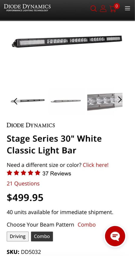 Diode Dynamics Stage Series 30” White Light Bar in Chandler, AZ (photo 2)