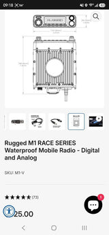 NIB RUGGED RADIOS M1 RACE SERIES RADIO in Reno, NV (photo 5)
