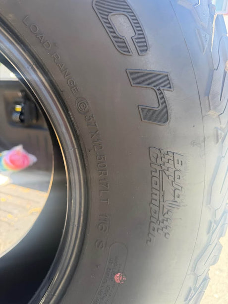 4 tires 37x12.5R17 BFGoodrich All-Terrain T/A KO2 Tires used in San Francisco, CA (photo 7)