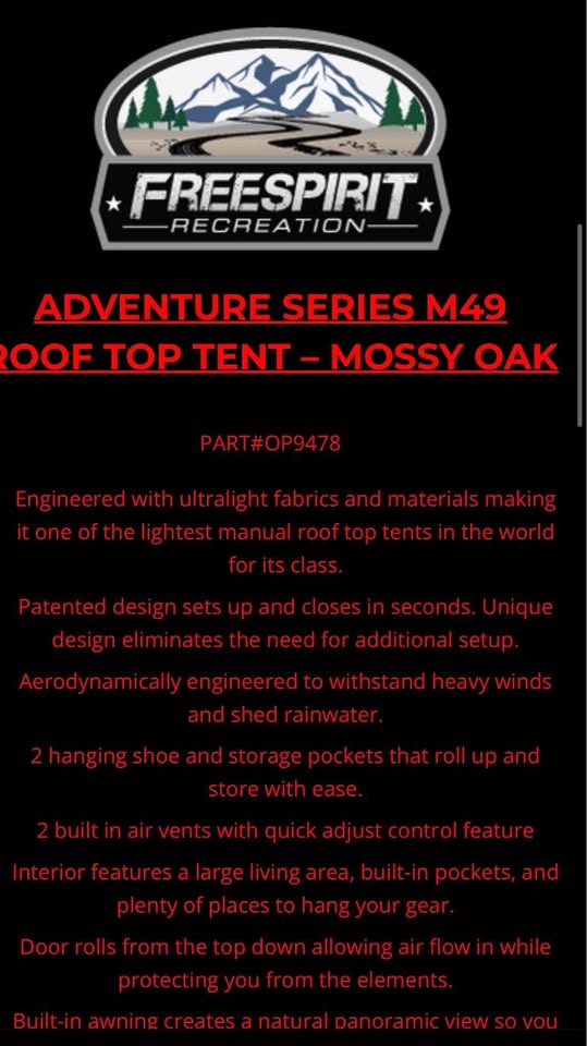 Freespirit recreation rooftop tent — photo 3