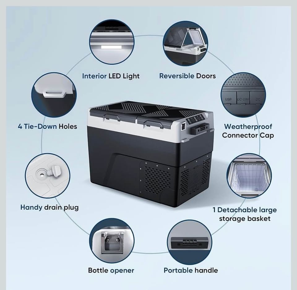 Car fridge / freezer - Dometic type 12V / 120V power in Salem, OR (photo 7)