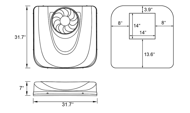 Velit 2000R - 12V/24V/48V Rooftop Air Conditioner — photo 4