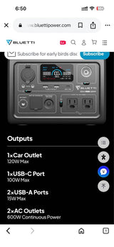 BLUETTI EB3A portable power station WITH BLUETTI 120W Solar Panel in Bend, OR (photo 4)