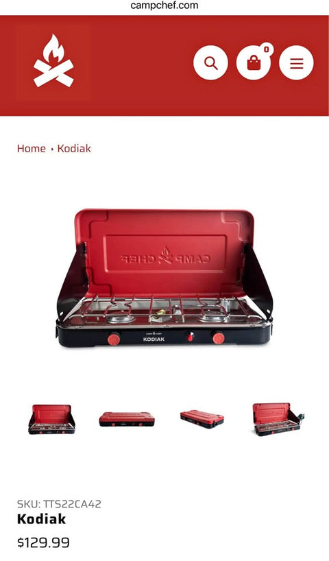 Camp Chef Kodiak Stove ($130 VALUE/NEW IN BOX)