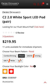Diode Dynamic SS2 white flood, backlit red in Seattle, WA (photo 8)