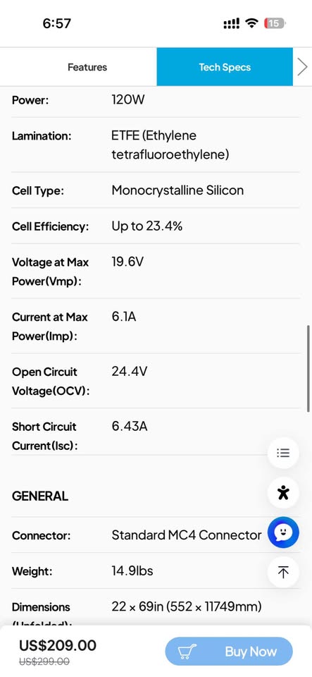 BLUETTI EB3A portable power station WITH BLUETTI 120W Solar Panel in Bend, OR (photo 6) — photo 6
