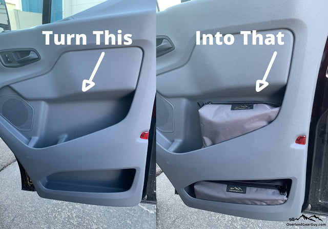 Transit Storage Cubby Pouches - Set — Overland Gear Guy