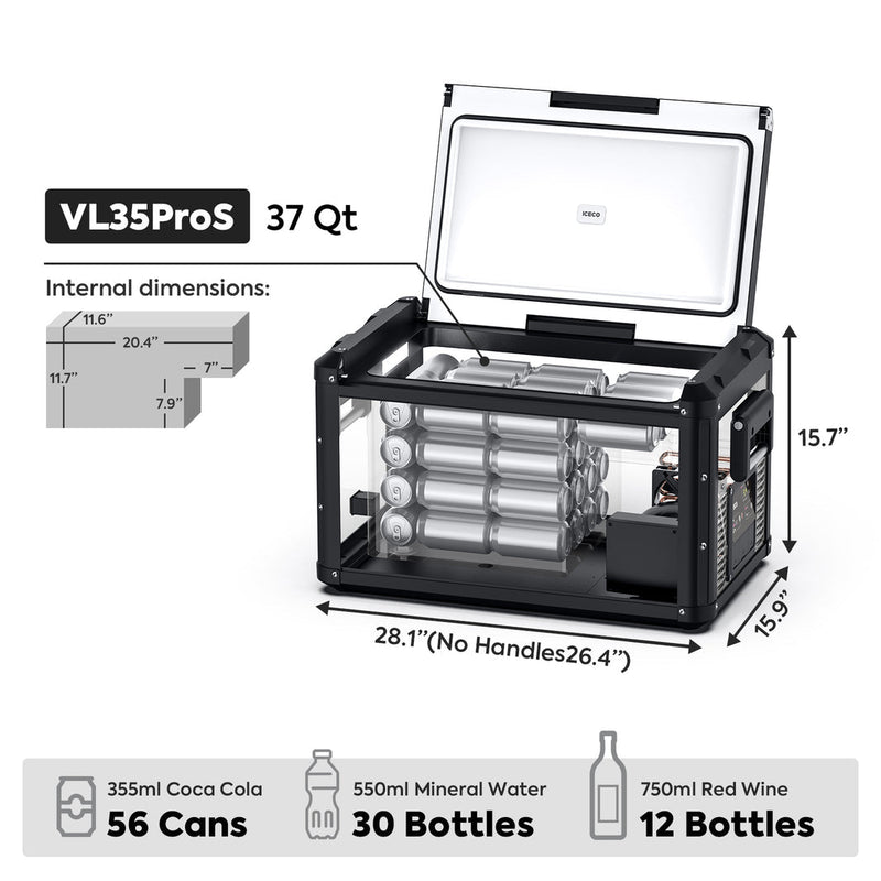 VL35ProS Single Zone Portable Fridge Freezer | ICECO | 35 LT — photo 4