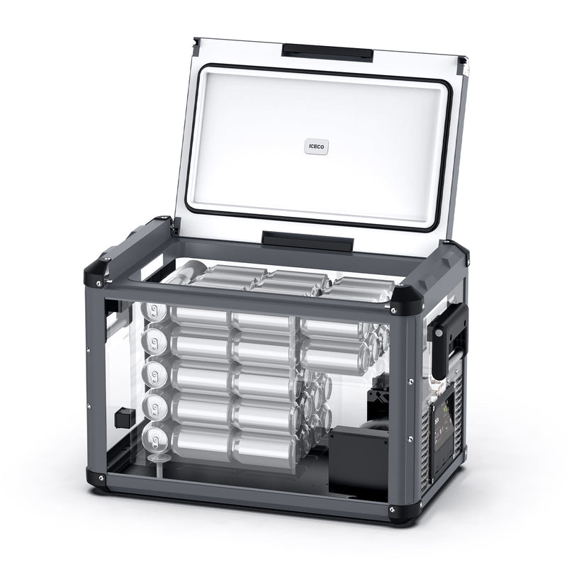 VL45ProD Dual Zone Portable Freezer - Gray | ICECO — photo 5