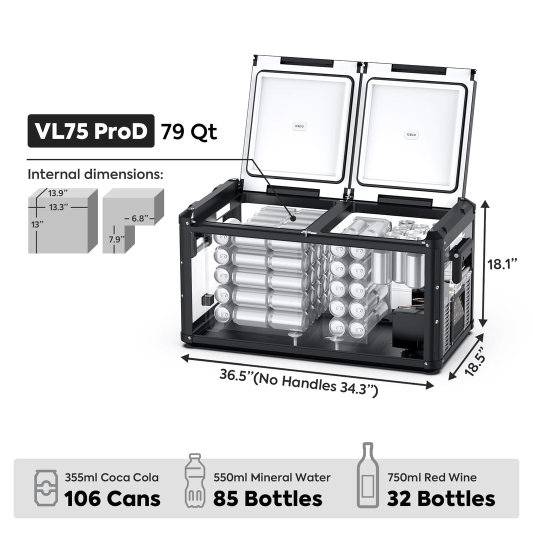 VL75ProD 12V Heavy Duty Fridge Freezer | ICECO | 75 LT — photo 5