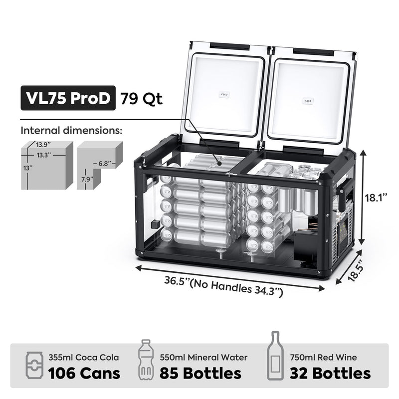VL75ProD 12V Heavy Duty Fridge Freezer | ICECO | 75 LT — photo 5
