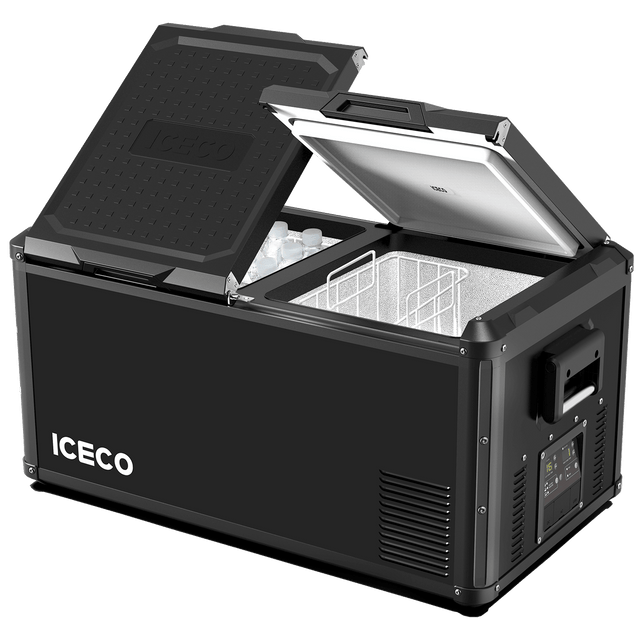 VL90ProD Dual Zone RV 12 volt Fridge Plug in Cooler | ICECO | 90 LT — photo 2
