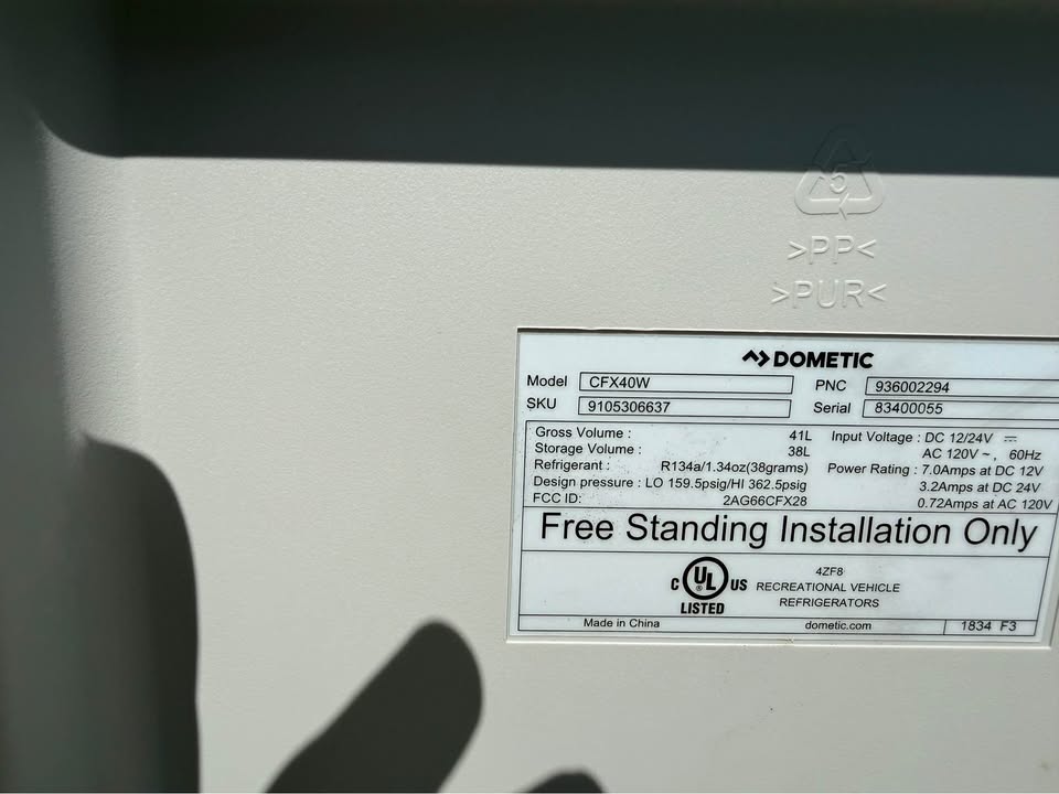 Dometic CFX40W Refrigerator in Clovis, CA (photo 3) — photo 3