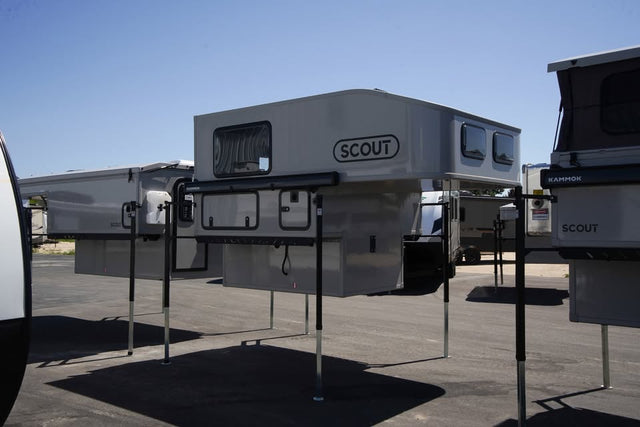 2026 Scout Olympic Slide In Cabover Truck Camper Sage Green 33399 — photo 3
