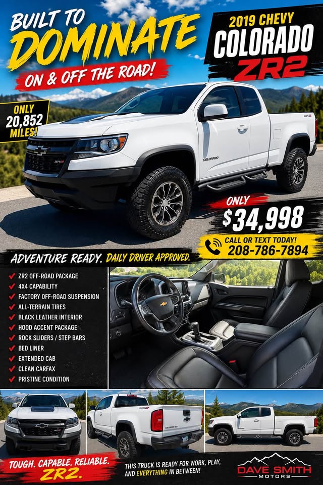 2019 Chevrolet Colorado Extended Cab · ZR2 Pickup 2D 6 ft — photo 2