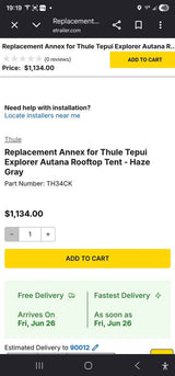 Tepui (Thule) Rooftop Tent Annex Only in Murrieta, CA (photo 7)