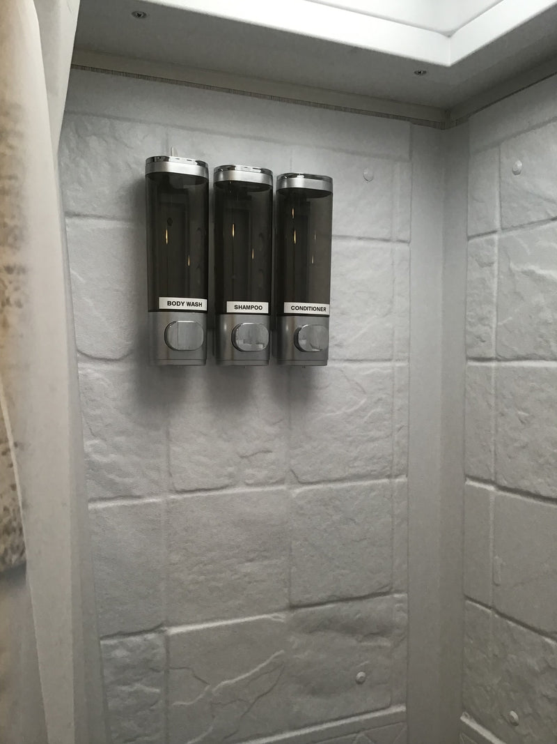  and a fire extinguisher mounted on the wall.|Cozy rv rental dinette with booth seating — photo 6