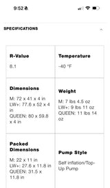 Exped MegaMat Duo 10 M Self-Inflating Mattress Duo 72x40.9 Green/Gray in Los Angeles, CA (photo 4)