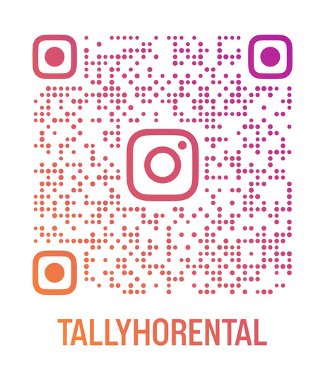 Instagram QR code for TALLYHORENTAL, an RV rental business, to connect online.