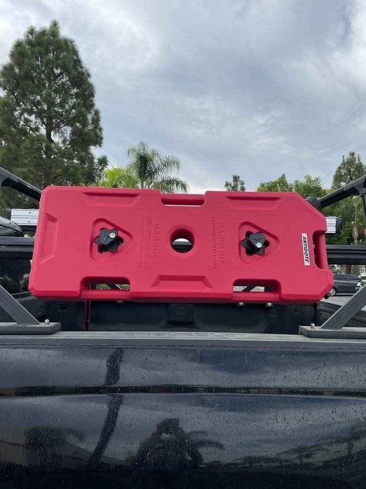 5 gallon gas cans with mounts and locks in Placentia, CA (photo 3) — photo 3