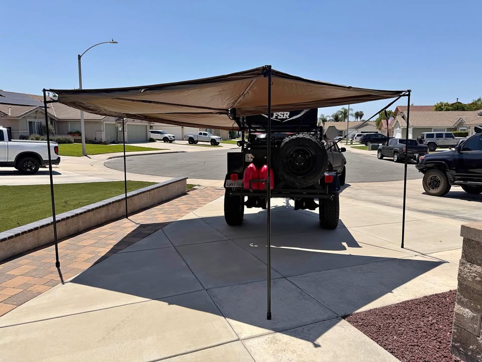 Rhino Rack 270 Awning with built in dual LED lighting (white and/or amber) and all Walls in Winchester, CA (photo 1) — photo 1