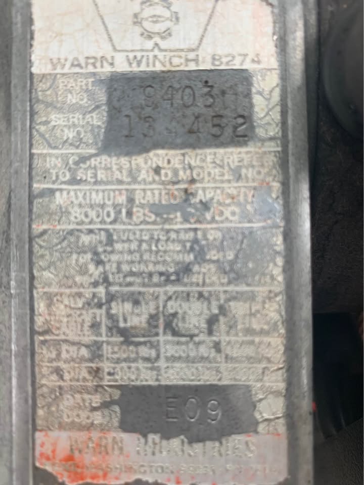 Warn 8274 winch (photo 2) — photo 2