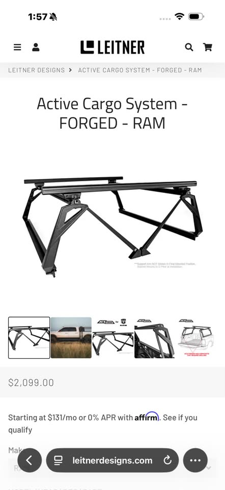 Leitner Designs Active Cargo System Bed Rack in Quinault, WA (photo 4) — photo 4