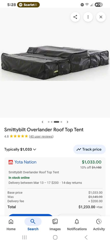 Smittybilt Overlander Roof Top Tent in Oceanside, CA (photo 5)