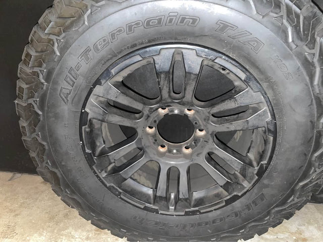 BFGoodrich All-Terrain T/A KO2 Tires LT285/70R17 with Black Rims — photo 3