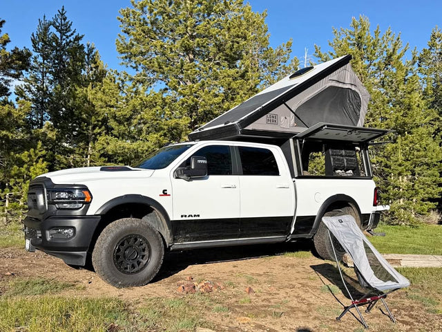 Lone Peak V1 Truck Camper for RAM 2500 Crew Cab Standard Bed in Mather, CA (photo 1)