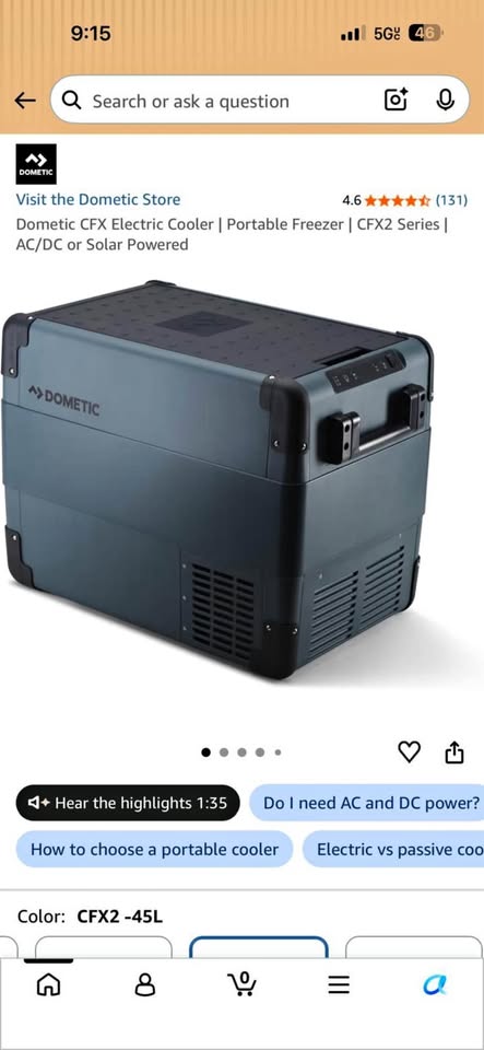 BRAND NEW DOMETIC ELECTRIC COOLER
