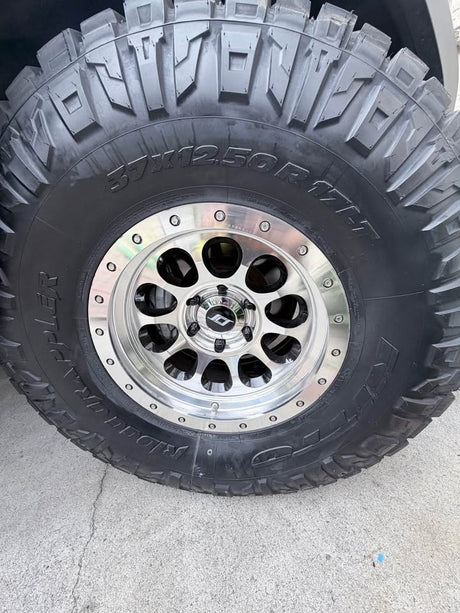 Testing waters for sale or trade SCS RAY10 polished ,its 17x8.5 -10 tires not INCLUDED in San Jose, CA (photo 2)